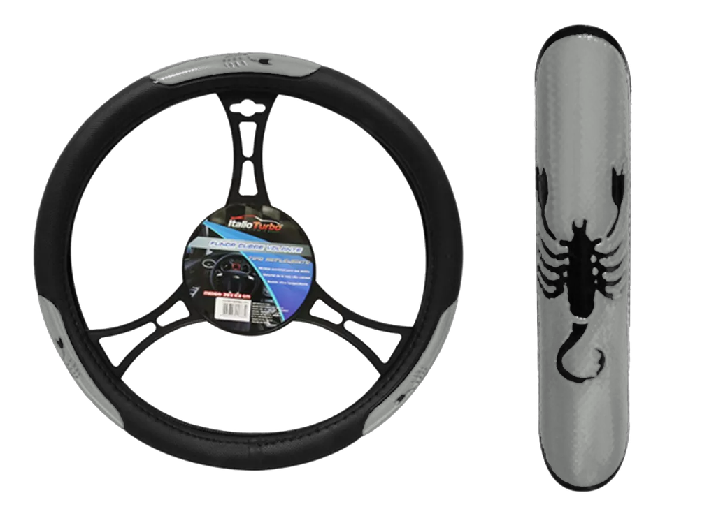 FUNDA CUBRE VOLANTE TIPO VINIPIEL GRANDE PARA CAMIONETA 40CM