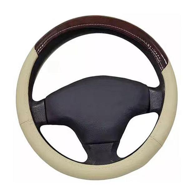 FUNDA CUBRE VOLANTE TIPO VINIPIEL MEDIANA PARA AUTO 38CM