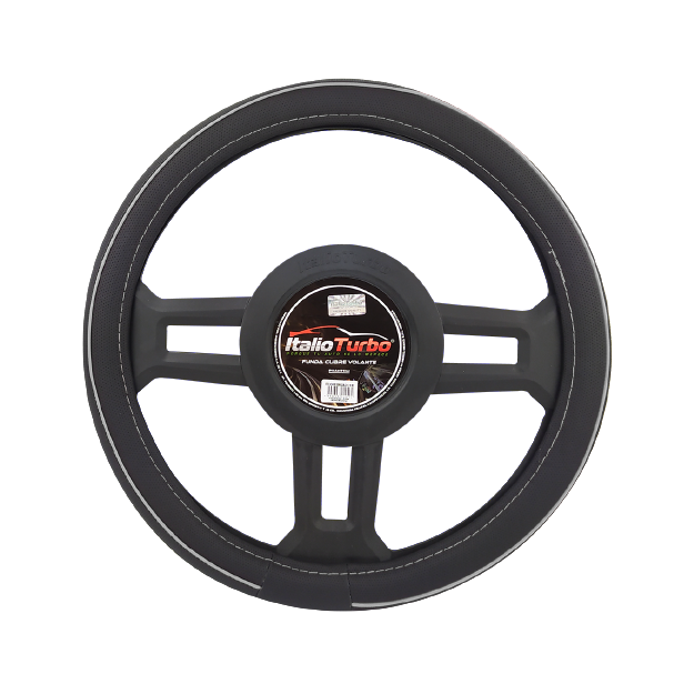 FUNDA CUBRE VOLANTE TIPO VINIPIEL GRANDE PARA CAMIONETA 40CM