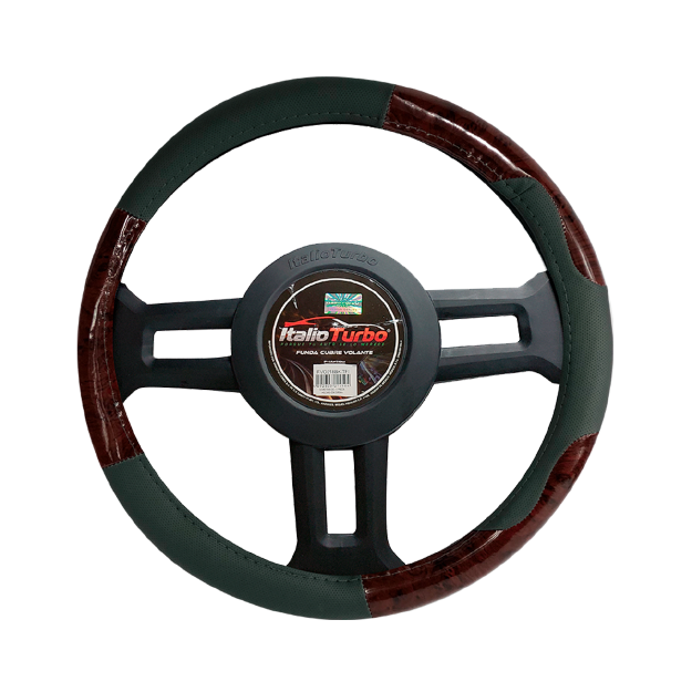 FUNDA CUBRE VOLANTE TIPO VINIPIEL GRANDE PARA CAMIONETA 40CM