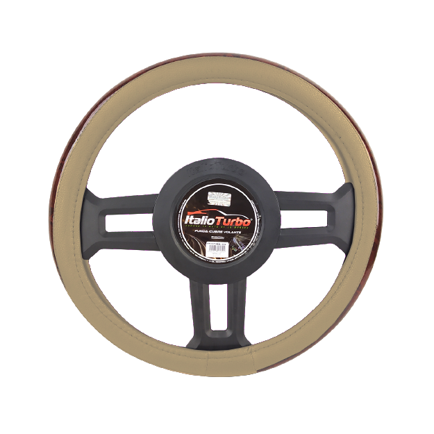 FUNDA CUBRE VOLANTE TIPO VINIPIEL GRANDE PARA CAMIONETA 40CM