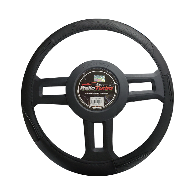 FUNDA CUBRE VOLANTE TIPO VINIPIEL GRANDE PARA CAMIONETA 40CM