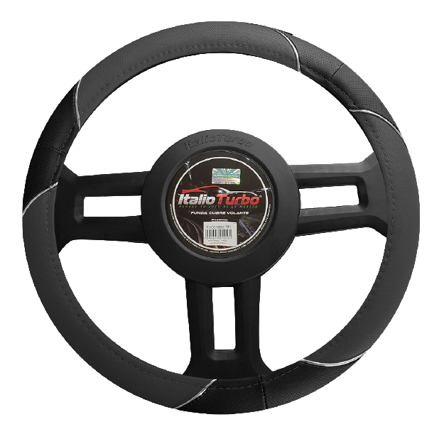 FUNDA CUBRE VOLANTE TIPO VINIPIEL GRANDE PARA CAMIONETA 40CM