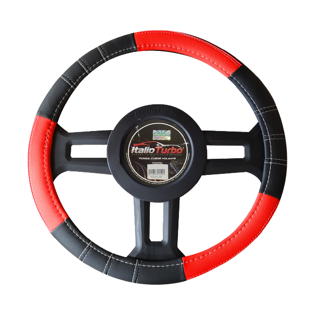 FUNDA CUBRE VOLANTE TIPO VINIPIEL GRANDE PARA CAMIONETA 40CM