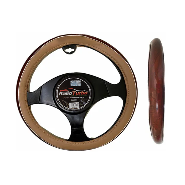 FUNDA CUBRE VOLANTE TIPO VINIPIEL GRANDE PARA CAMIONETA 40CM