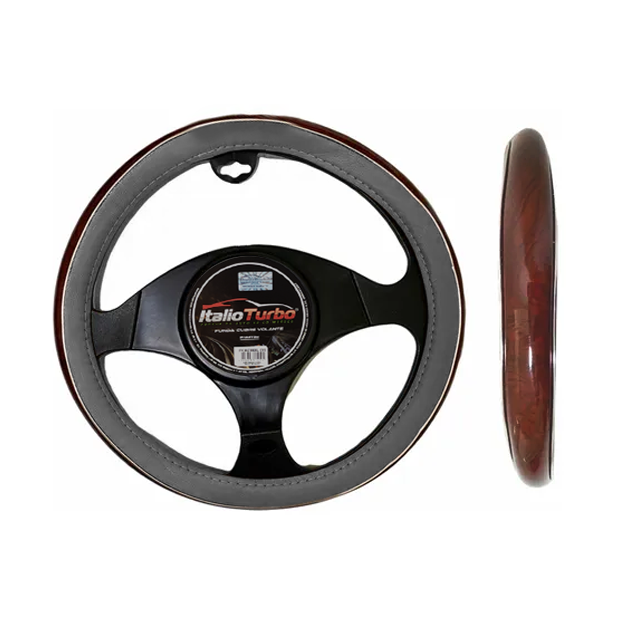 FUNDA CUBRE VOLANTE TIPO VINIPIEL GRANDE PARA CAMIONETA 40CM