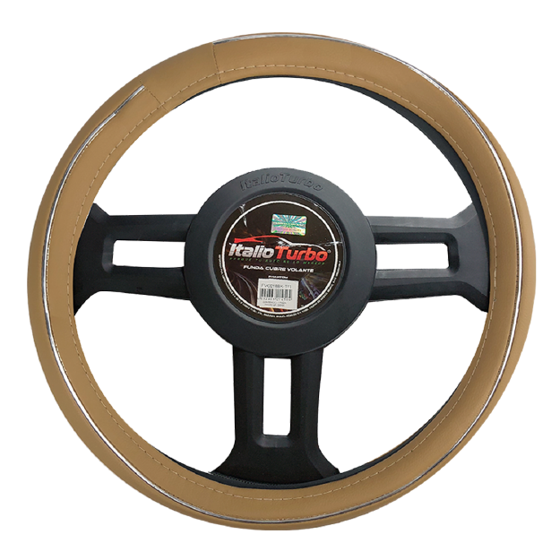 FUNDA CUBRE VOLANTE TIPO VINIPIEL GRANDE PARA CAMIONETA 40CM