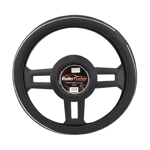 FUNDA CUBRE VOLANTE TIPO VINIPIEL GRANDE PARA CAMIONETA 40CM