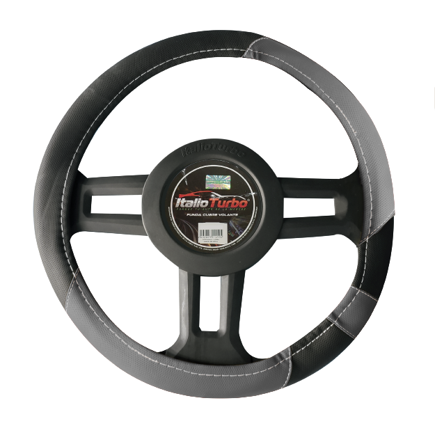 FUNDA CUBRE VOLANTE TIPO VINIPIEL GRANDE PARA CAMIONETA 40CM
