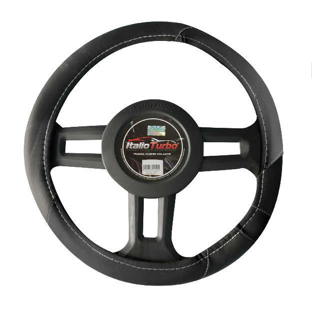 FUNDA CUBRE VOLANTE TIPO VINIPIEL GRANDE PARA CAMIONETA 40CM