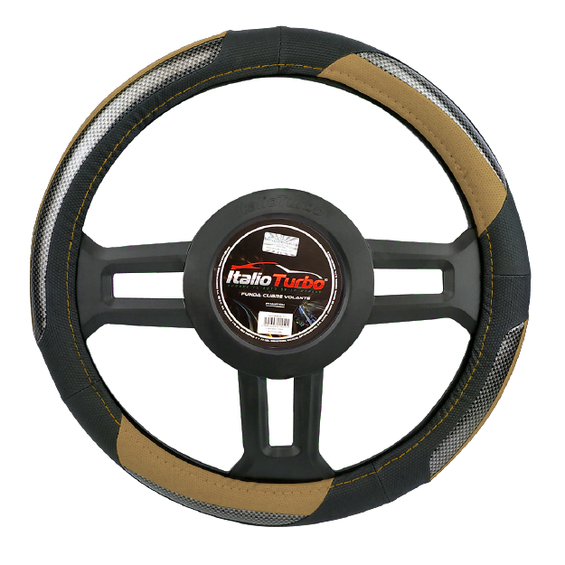FUNDA CUBRE VOLANTE TIPO VINIPIEL GRANDE PARA CAMIONETA 40CM