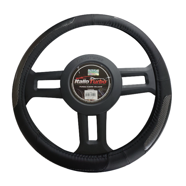 FUNDA CUBRE VOLANTE TIPO VINIPIEL GRANDE PARA CAMIONETA 40CM