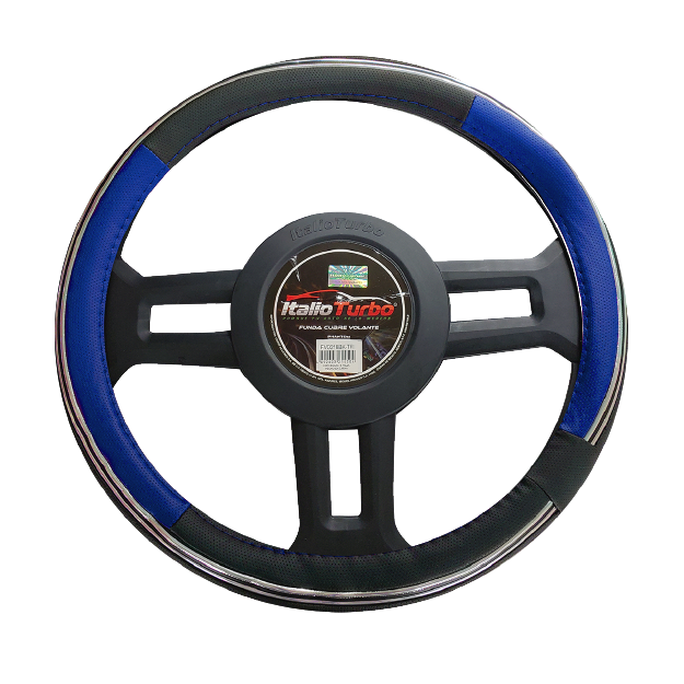 FUNDA CUBRE VOLANTE TIPO VINIPIEL GRANDE PARA CAMIONETA 40CM
