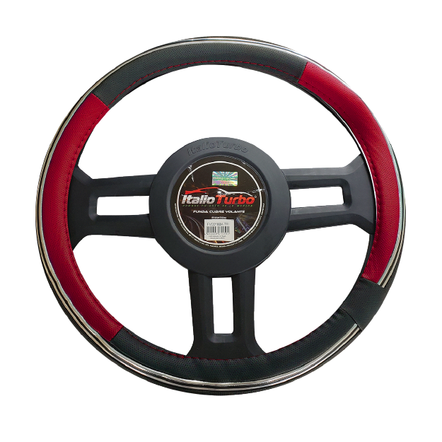 FUNDA CUBRE VOLANTE TIPO VINIPIEL GRANDE PARA CAMIONETA 40CM