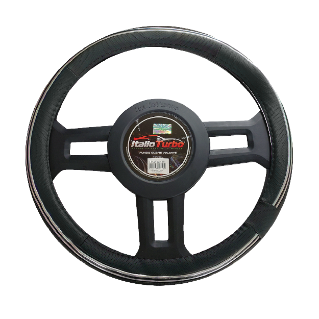 FUNDA CUBRE VOLANTE TIPO VINIPIEL GRANDE PARA CAMIONETA 40CM
