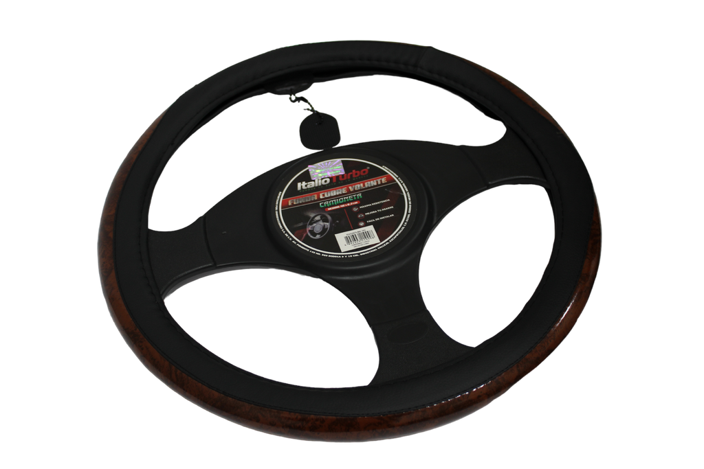FUNDA CUBRE VOLANTE TIPO VINIPIEL GRANDE PARA CAMIONETA 40CM