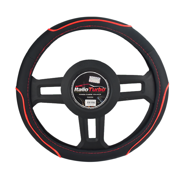 FUNDA CUBRE VOLANTE TIPO VINIPIEL GRANDE PARA CAMIONETA 40CM