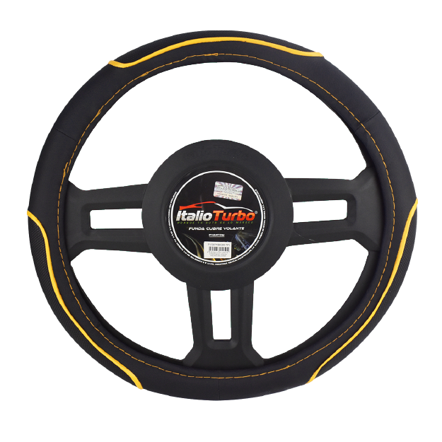 FUNDA CUBRE VOLANTE TIPO VINIPIEL GRANDE PARA CAMIONETA 40CM