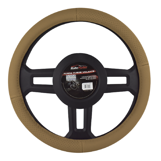 FUNDA CUBRE VOLANTE TIPO PIEL GRANDE PARA CAMIONETA 40 CM