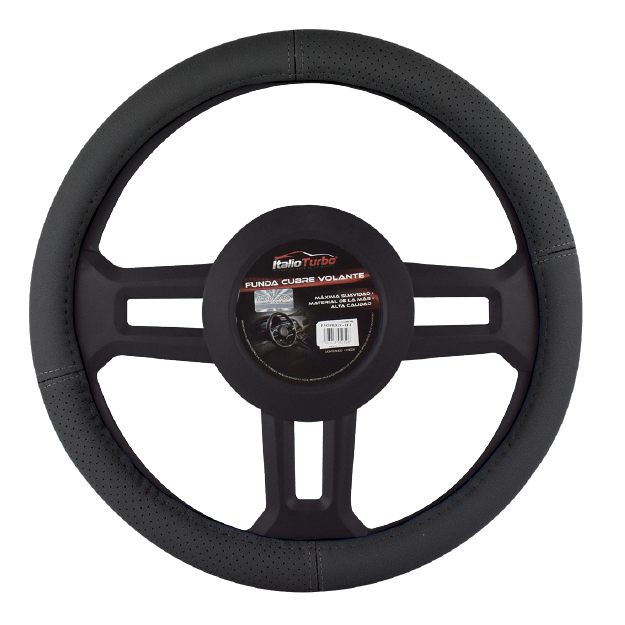 FUNDA CUBRE VOLANTE TIPO PIEL GRANDE PARA CAMIONETA 40 CM