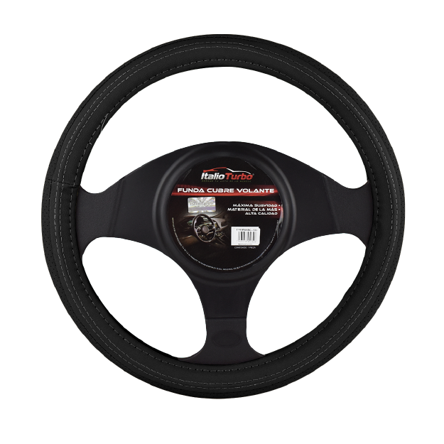 FUNDA CUBRE VOLANTE TIPO PIEL GRANDE PARA CAMIONETA 40 CM