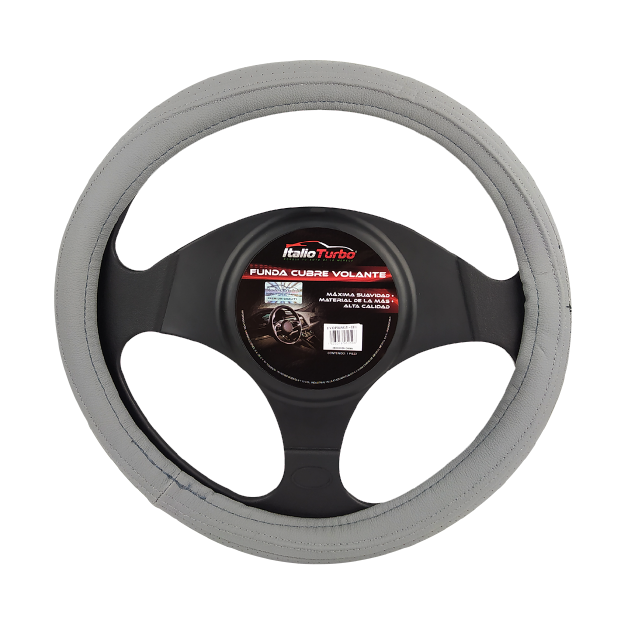 FUNDA CUBRE VOLANTE TIPO PIEL GRANDE PARA CAMIONETA 40 CM