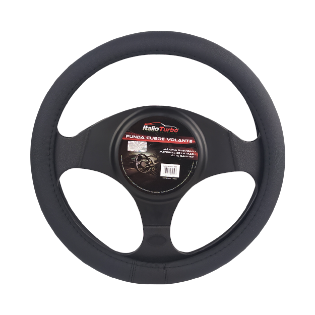 FUNDA CUBRE VOLANTE TIPO PIEL GRANDE PARA CAMIONETA 40 CM