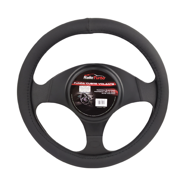 FUNDA CUBRE VOLANTE TIPO PIEL GRANDE PARA CAMIONETA 40 CM