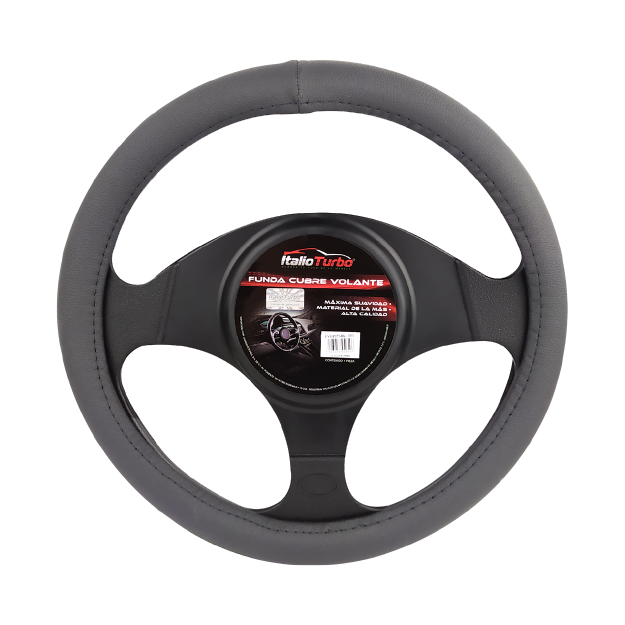 FUNDA CUBRE VOLANTE TIPO PIEL GRANDE PARA CAMIONETA 40 CM