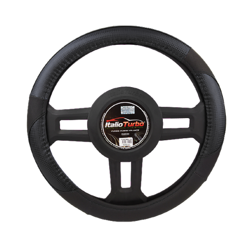 [FVO027LBK-TFI] FUNDA CUBRE VOLANTE TIPO VINIPIEL GRANDE PARA CAMIONETA 40CM <0.0>