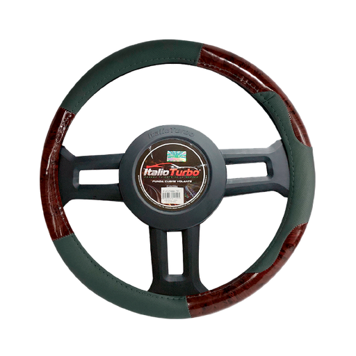 [FVO067LGY-TFI] FUNDA CUBRE VOLANTE TIPO VINIPIEL GRANDE PARA CAMIONETA 40CM <0.0>