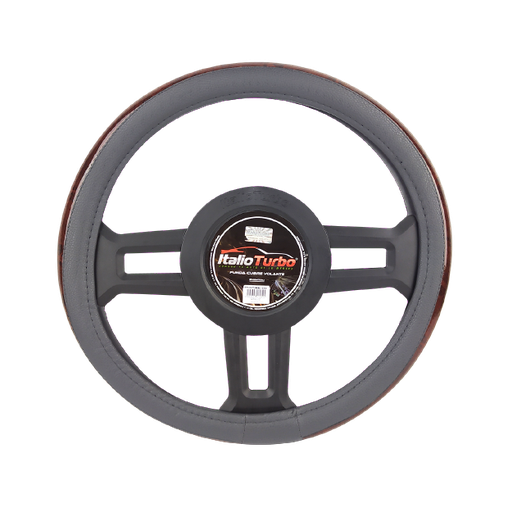 [FVO073LGY-TFI] FUNDA CUBRE VOLANTE TIPO VINIPIEL GRANDE PARA CAMIONETA 40CM <0.0>