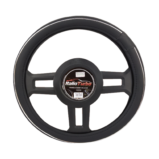 [FVO212LBK-TFI] FUNDA CUBRE VOLANTE TIPO VINIPIEL GRANDE PARA CAMIONETA 40CM <0.0>