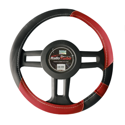 [FVO218LBKRD-TFI] FUNDA CUBRE VOLANTE TIPO VINIPIEL GRANDE PARA CAMIONETA 40CM <0.0>