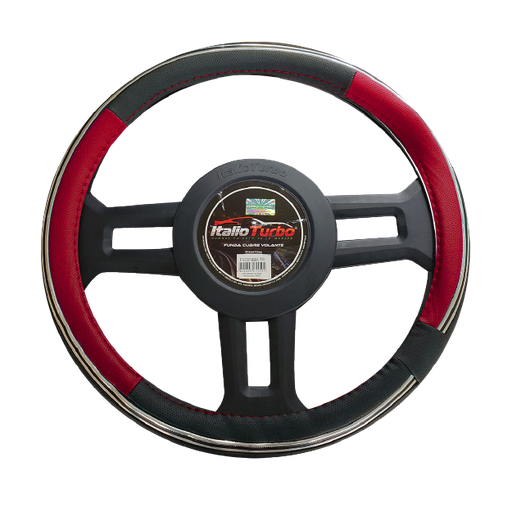 [FVO227LBKRD-TFI] FUNDA CUBRE VOLANTE TIPO VINIPIEL GRANDE PARA CAMIONETA 40CM <0.0>