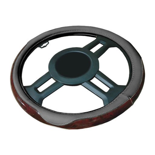 [FVO257LGY-TFI] FUNDA CUBRE VOLANTE TIPO VINIPIEL GRANDE PARA CAMIONETA 40CM <0.0>