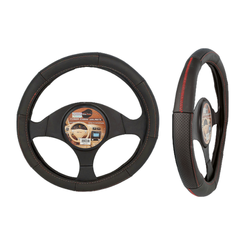 [FVO311BKRD-TFI] FUNDA CUBRE VOLANTE DE PIEL AUTOMOTRIZ <0.0>