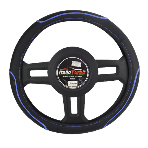 [FVO871BKBL-TFI] FUNDA CUBRE VOLANTE TIPO VINIPIEL MEDIANA PARA AUTO 38CM <0.0>
