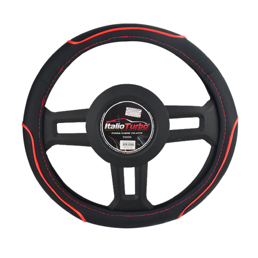 [FVO871LBKRD-TFI] FUNDA CUBRE VOLANTE TIPO VINIPIEL GRANDE PARA CAMIONETA 40CM <0.0>