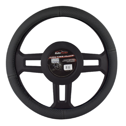 [FVOP02LBK-TFI] FUNDA CUBRE VOLANTE TIPO PIEL GRANDE PARA CAMIONETA 40 CM <0.0>