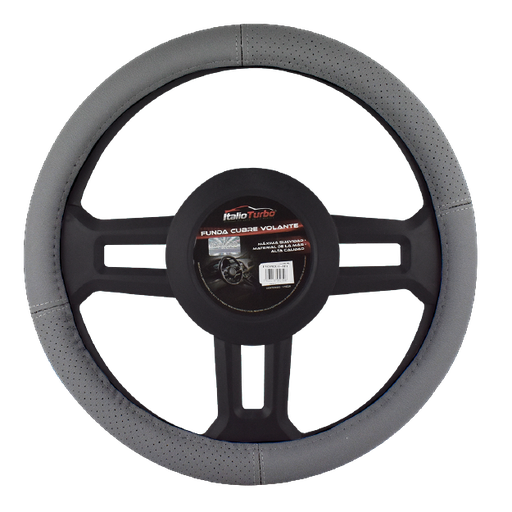 [FVOP02LGY-TFI] FUNDA CUBRE VOLANTE TIPO PIEL GRANDE PARA CAMIONETA 40 CM <0.0>