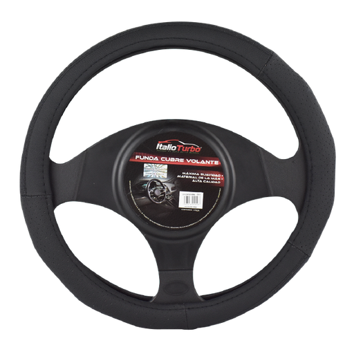 [FVOP03LBK-TFI] FUNDA CUBRE VOLANTE TIPO PIEL GRANDE PARA CAMIONETA 40 CM <0.0>