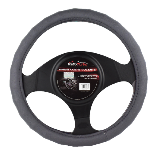 [FVOP05LGY-TFI] FUNDA CUBRE VOLANTE TIPO PIEL GRANDE PARA CAMIONETA 40 CM <0.0>