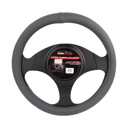 [FVOP07LGY-TFI] FUNDA CUBRE VOLANTE TIPO PIEL GRANDE PARA CAMIONETA 40 CM <0.0>