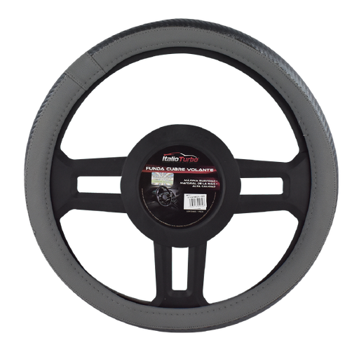 [FVOP08LGY-TFI] FUNDA CUBRE VOLANTE TIPO PIEL GRANDE PARA CAMIONETA 40 CM <0.0>