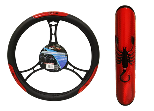 [FVO018LBRNC-TFI] FUNDA CUBRE VOLANTE TIPO VINIPIEL GRANDE PARA CAMIONETA 40CM <0.0>