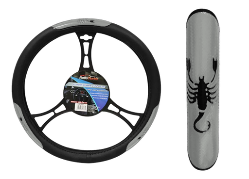 [FVO018LBSNC-TFI] FUNDA CUBRE VOLANTE TIPO VINIPIEL GRANDE PARA CAMIONETA 40CM <0.0>