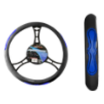 [FVO035LBBLNC-TFI] FUNDA CUBRE VOLANTE TIPO VINIPIEL GRANDE PARA CAMIONETA 40CM <0.0>