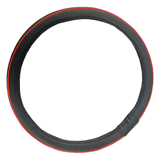 [FVO428BKR-TFI] FUNDA CUBRE VOLANTE TIPO VINIPIEL MEDIANA PARA AUTO 38CM <0.0>